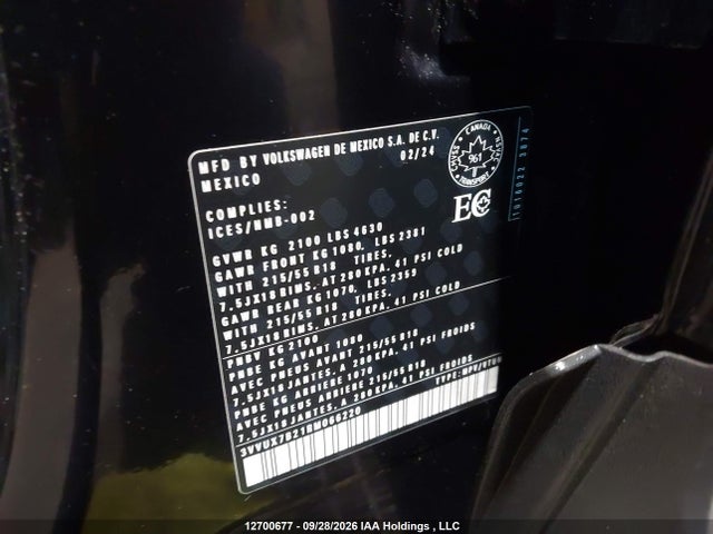 3VVUX7B21RM066220 Volkswagen TAOS SE