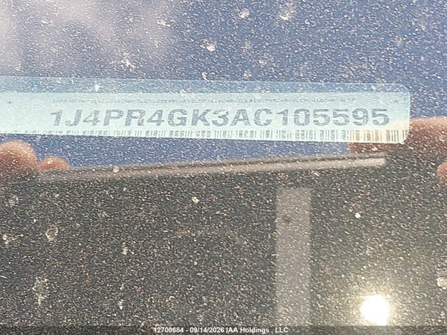 Продаж на аукціоні авто 2010 Jeep Grand Cherokee, vin: 1J4PR4GK3AC105595, номер лоту: 12700684