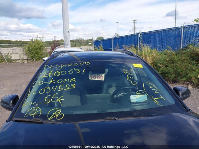 2020 Hyundai Kona Limited მანქანა იყიდება აუქციონზე, vin: KM8K33AG6LU094553, აუქციონის ნომერი: 12700691