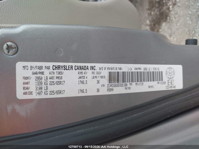 Dodge Grand Caravan Se/sxt 2014 2C4RDGBG8ER281380 Image 9