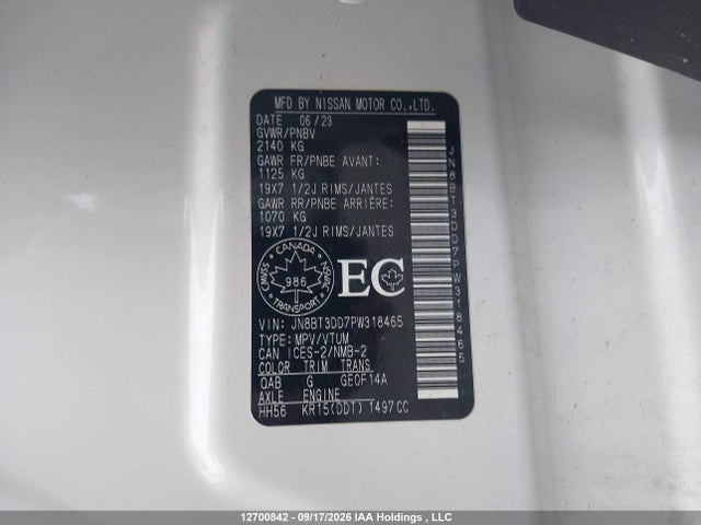 Nissan Rogue Platinum 2023 JN8BT3DD7PW318465 Image 9