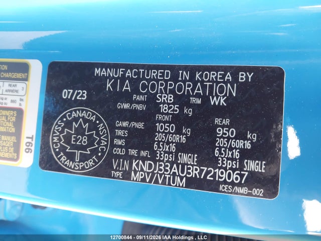Продажа на аукционе авто 2024 Kia Soul Ex/ex Premium/ex+, vin: KNDJ33AU3R7219067, номер лота: 12700844