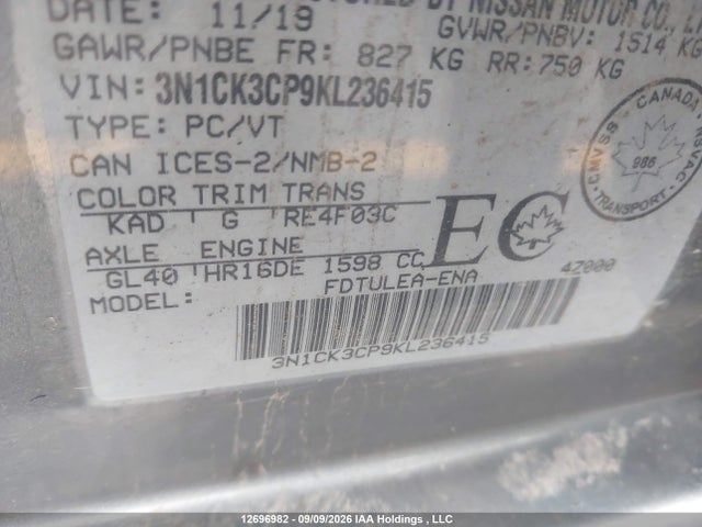 Nissan Micra S/sr/sv 2019 3N1CK3CP9KL236415 Image 18