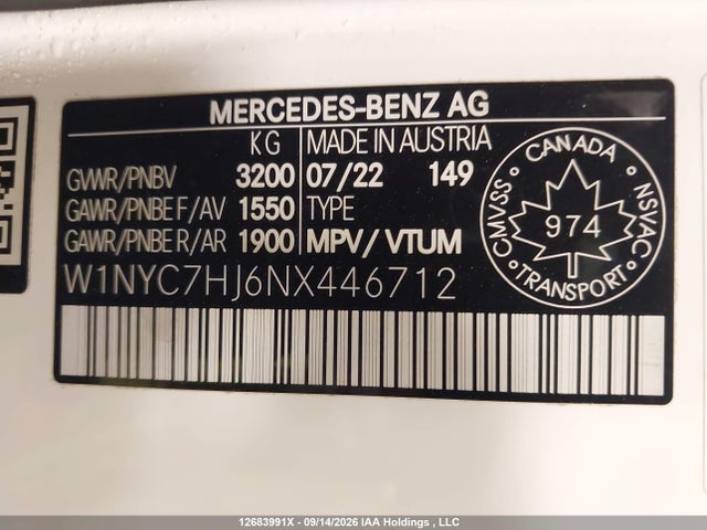 W1NYC7HJ6NX446712 Mercedes-Benz Amg G 63 4matic