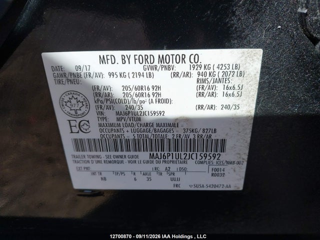 Ford Ecosport Se 2018 MAJ6P1UL2JC159592 Image 21