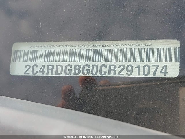 Aukcja sprzedaży 2012 Dodge Grand Caravan Se/sxt, vin: 2C4RDGBG0CR291074, numer aukcji: 12700938