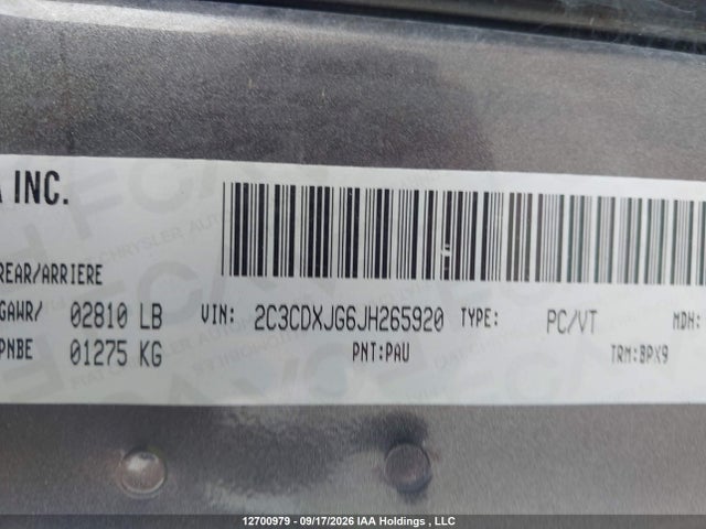Dodge Charger 2018 2C3CDXJG6JH265920 Image 9