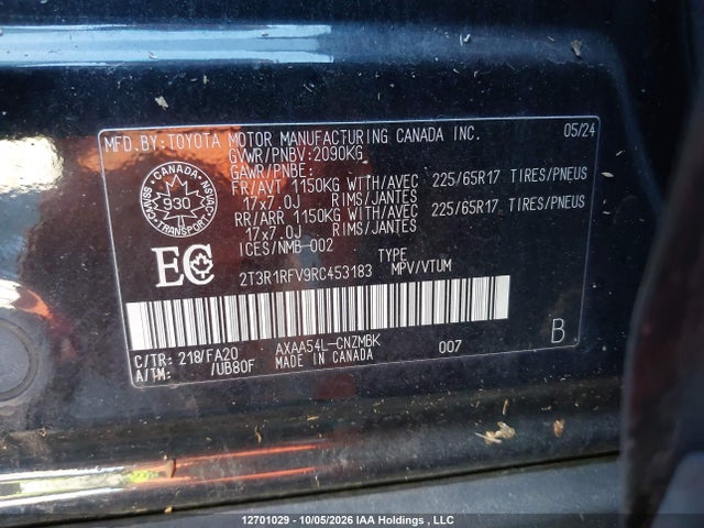 Toyota Rav4 Xle 2024 2T3R1RFV9RC453183 Image 9