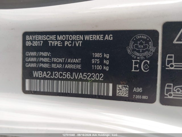 Aukcja sprzedaży 2018 Bmw 230xi, vin: WBA2J3C56JVA52302, numer aukcji: 12701048