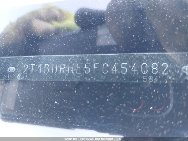 Продажа на аукционе авто 2015 Toyota Corolla Le, vin: 2T1BURHE5FC454082, номер лота: 12701107