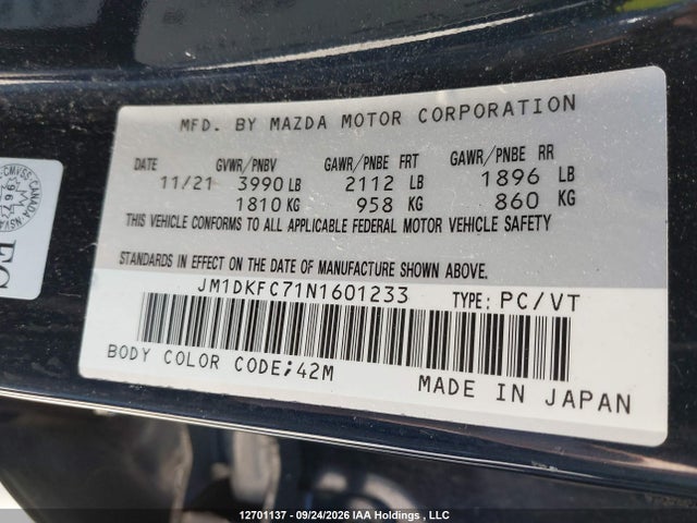 Mazda Cx-3 Gs 2022 JM1DKFC71N1601233 Image 9