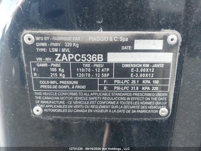 Vespa Primavera 50 4v Ie 2018 ZAPC536B3J5201371 Image 14