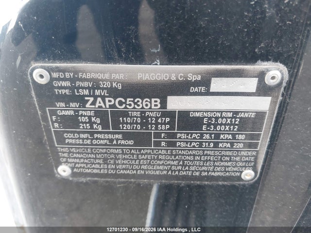 Vespa Primavera 50 4v Ie 2018 ZAPC536B3J5201371 Image 15