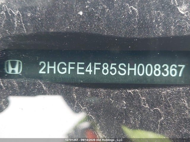 Aukcja sprzedaży 2025 Honda Civic Sport/sport Touring, vin: 2HGFE4F85SH008367, numer aukcji: 12701257
