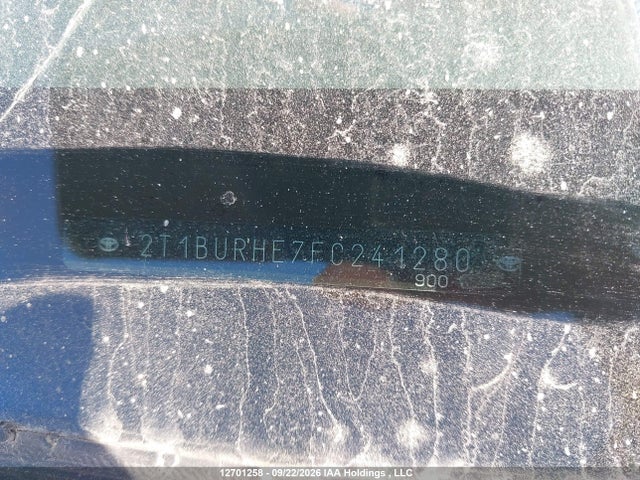2T1BURHE7FC241280 Toyota Corolla L/le/le Pls/prm/s/s Pls