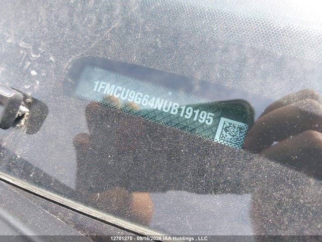 Aukcja sprzedaży 2022 Ford Escape, vin: 1FMCU9G64NUB19195, numer aukcji: 12701275