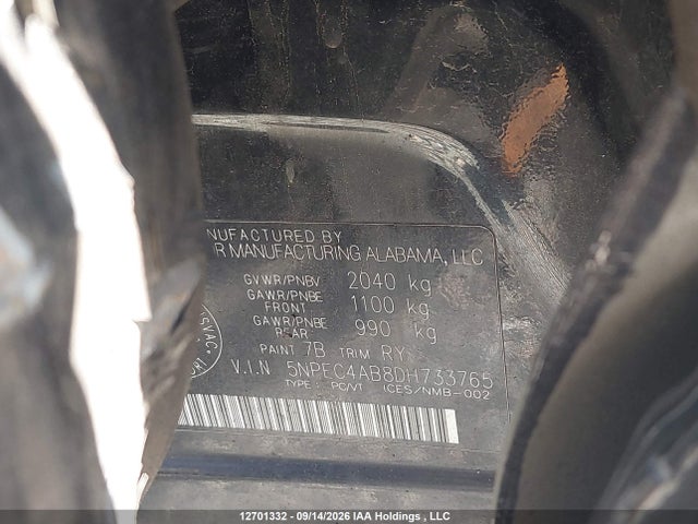Продаж на аукціоні авто 2013 Hyundai Sonata Se/limited, vin: 5NPEC4AB8DH733765, номер лоту: 12701332