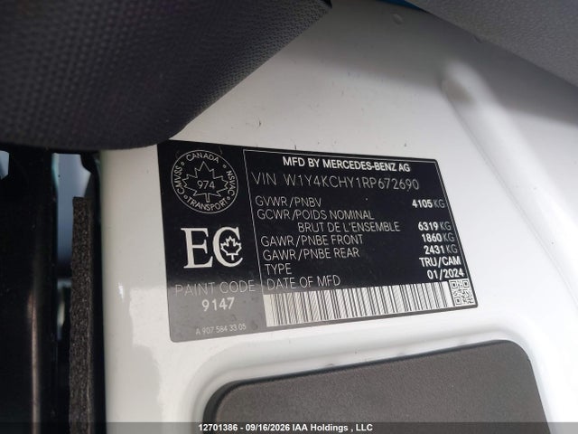 W1Y4KCHY1RP672690 Mercedes-Benz Sprinter 2500