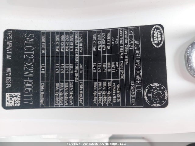 Land Rover Discovery Sport R-dynamic S 2021 SALCT2FX2MH905117 Image 19