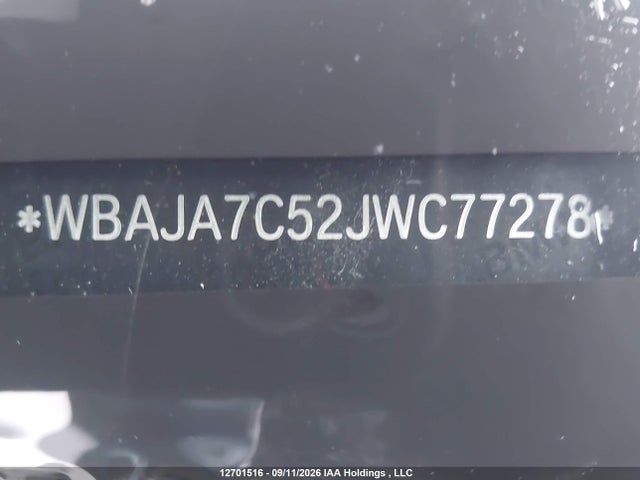 Продажа на аукционе авто 2018 Bmw 530 Xi, vin: WBAJA7C52JWC77278, номер лота: 12701516