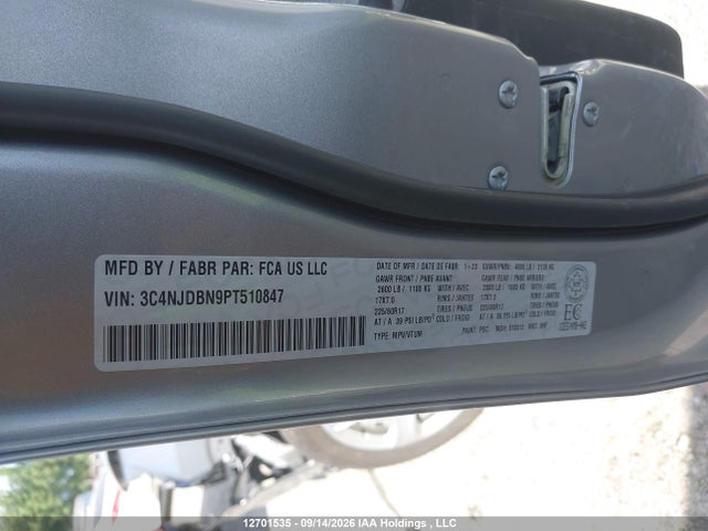 Продаж на аукціоні авто 2023 Jeep Compass, vin: 3C4NJDBN9PT510847, номер лоту: 12701535