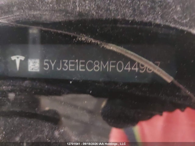 Aukcja sprzedaży 2021 Tesla Model 3, vin: 5YJ3E1EC8MF044987, numer aukcji: 12701541