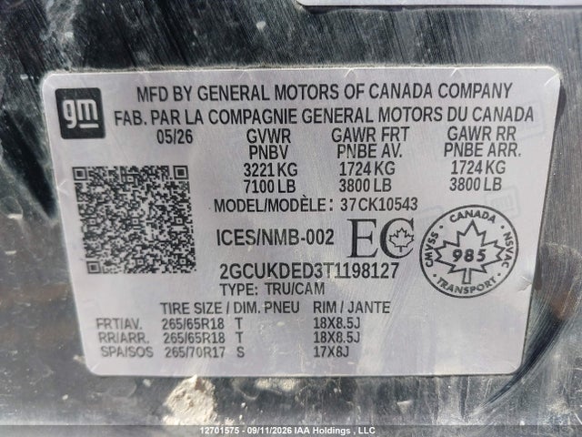Chevrolet Silverado K1500 Lt 2026 2GCUKDED3T1198127 Image 18