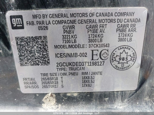 Chevrolet Silverado K1500 Lt 2026 2GCUKDED3T1198127 Image 9