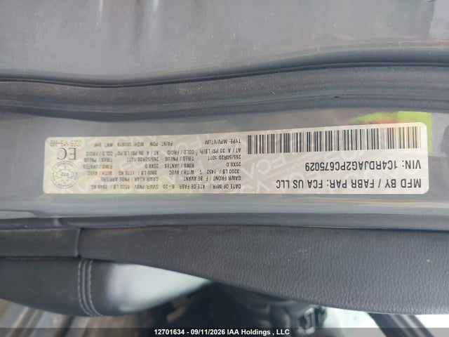 Aukcja sprzedaży 2023 Dodge Durango Sxt, vin: 1C4RDJAG2PC675029, numer aukcji: 12701634