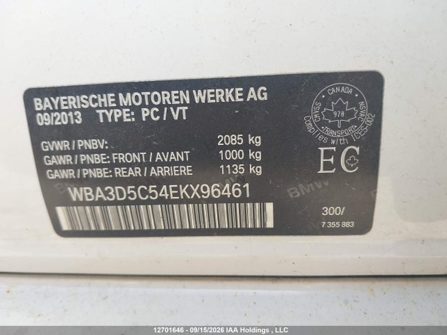 BMW 328d Xdrive 2014 WBA3D5C54EKX96461 Image 9