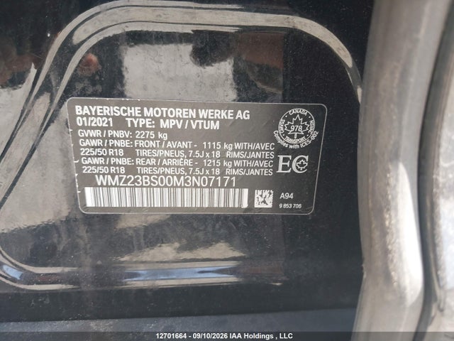 WMZ23BS00M3N07171 Mini Se Countryman Cooper