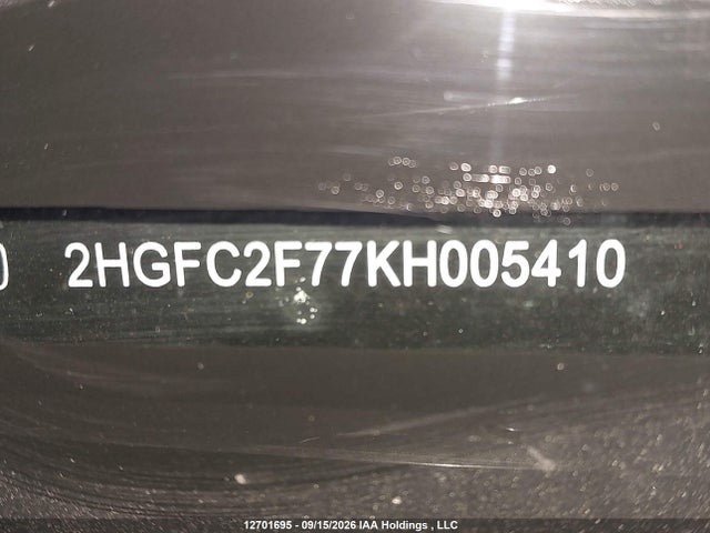 2HGFC2F77KH005410 Honda CIVIC EX