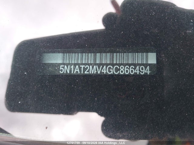 Продаж на аукціоні авто 2016 Nissan Rogue S/sl/sv, vin: 5N1AT2MV4GC866494, номер лоту: 12701759