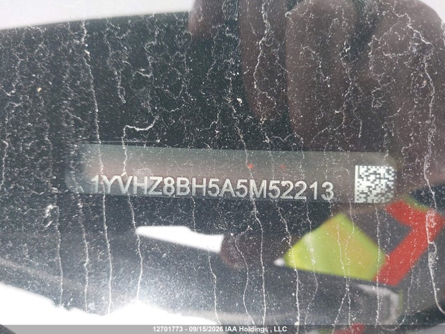 2010 Mazda 6 მანქანა იყიდება აუქციონზე, vin: 1YVHZ8BH5A5M52213, აუქციონის ნომერი: 12701773
