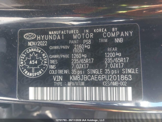 Hyundai TUCSON SEL 2023 KM8JBCAE6PU201863 Image 24