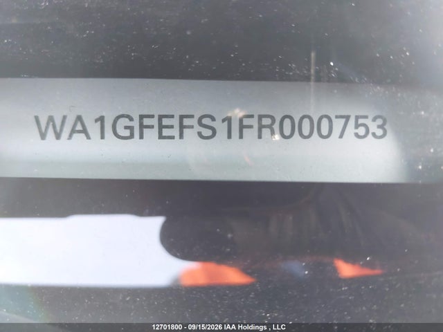 Aukcja sprzedaży 2015 Audi Q3 Prestige, vin: WA1GFEFS1FR000753, numer aukcji: 12701800