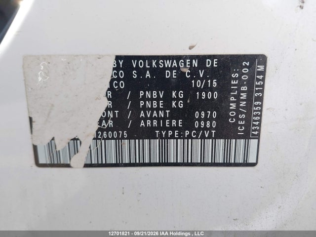 2016 Volkswagen Jetta 1.4 Tsi Trendline/1.4 Tsi Trendline+ მანქანა იყიდება აუქციონზე, vin: 3VW267AJ8GM260075, აუქციონის ნომერი: 12701821