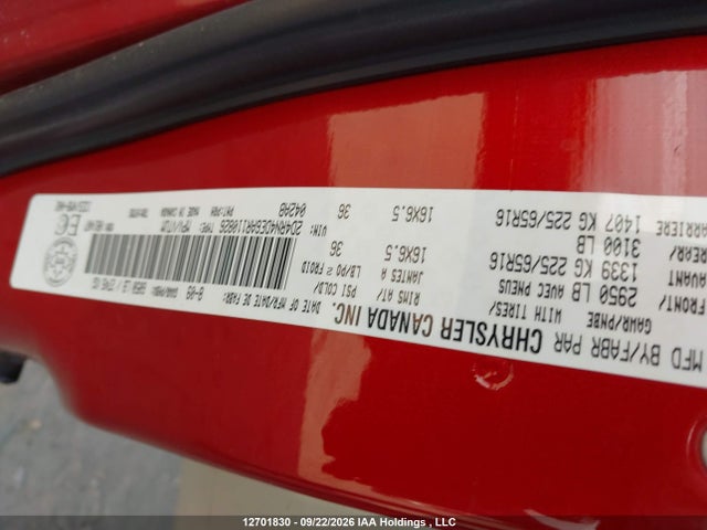 2010 Dodge Grand Caravan Se მანქანა იყიდება აუქციონზე, vin: 2D4RN4DE6AR110826, აუქციონის ნომერი: 12701830