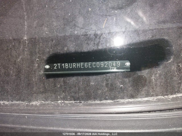 Toyota Corolla 2014 2T1BURHE6EC092049 Image 9