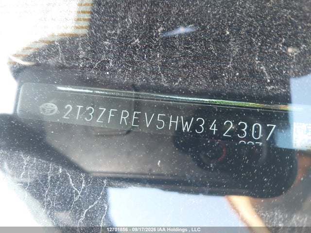 Продажа на аукционе авто 2017 Toyota Rav4 Le, vin: 2T3ZFREV5HW342307, номер лота: 12701856