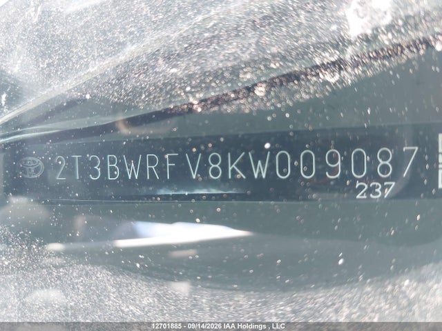 2T3BWRFV8KW009087 Toyota RAV4 LE