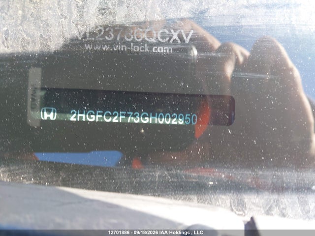 2HGFC2F73GH002950 Honda CIVIC EX