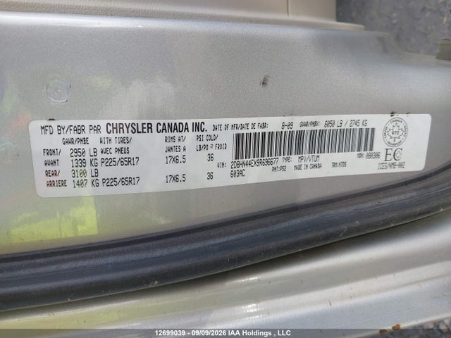 Aukcja sprzedaży 2009 Dodge Grand Caravan Se, vin: 2D8HN44EX9R696677, numer aukcji: 12699039