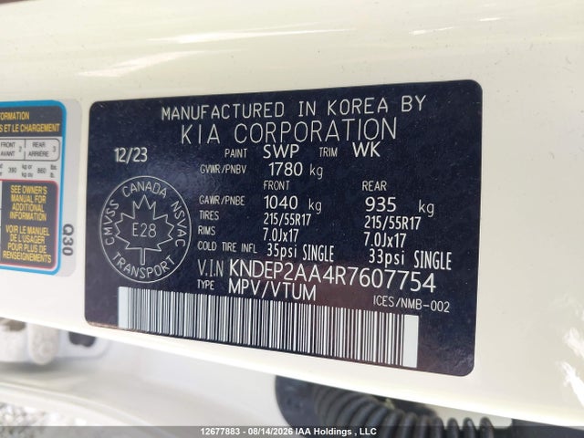 KIA Seltos Lx 2024 KNDEP2AA4R7607754 Image 9