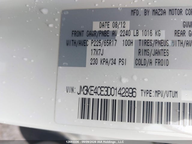 Aukcja sprzedaży 2013 Mazda Cx-5 Gs, vin: JM3KE4CE3D0142896, numer aukcji: 12693336
