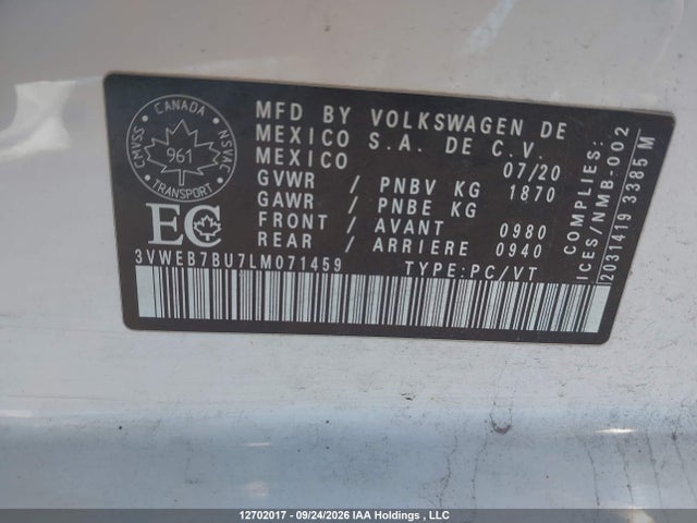 3VWEB7BU7LM071459 Volkswagen Jetta