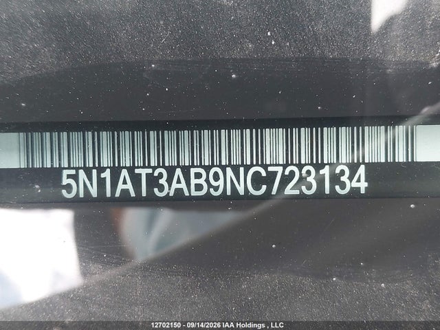 2022 Nissan Rogue S მანქანა იყიდება აუქციონზე, vin: 5N1AT3AB9NC723134, აუქციონის ნომერი: 12702150