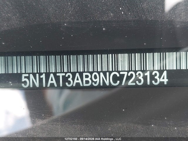 2022 Nissan Rogue S მანქანა იყიდება აუქციონზე, vin: 5N1AT3AB9NC723134, აუქციონის ნომერი: 12702150