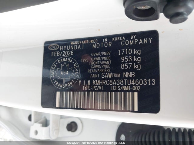 KMHRC8A38TU460313 Hyundai Venue Sel