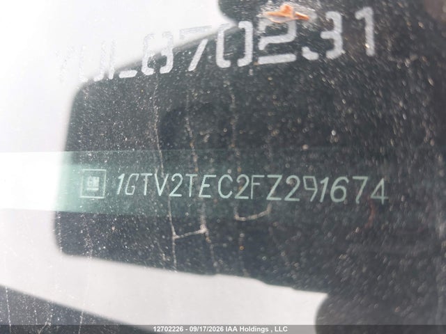 1GTV2TEC2FZ291674 GMC SIERRA 1500